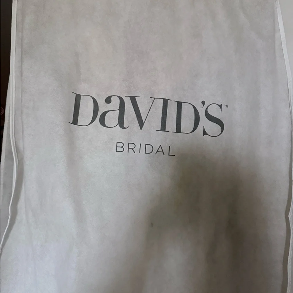 David's Bridal White Lace Wedding Dress - Picture 5 of 5